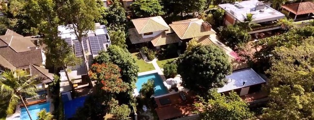 A casa de Aline Campos, no Itanhangá — Foto: Reprodução/YouTube/Rope Engenharia