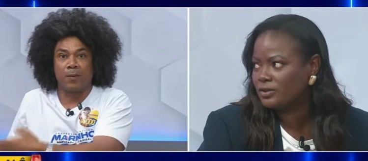 Candidata do PL tem crise de riso durante fala de adversário em debate, é criticada nas redes e cita Lula em reação - Foto