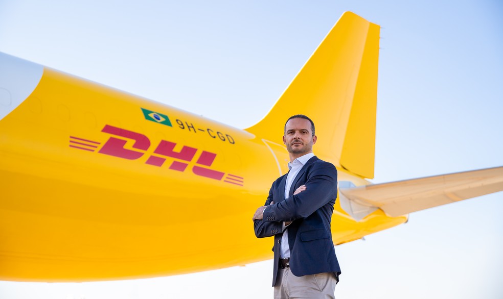 Plínio Pereira, presidente da DHL Supply Chain no Brasil: novas rotas em parceria com a Levu Air Cargo representarão, a plena capacidade, 20% do atual movimento mensal de carga aérea do país — Foto: Divulgação