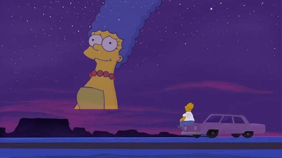 No último episódio da 36ª temporada de Os Simpsons, a série surpreendeu o público ao revelar a morte de Marge Simpson — Foto: Reprodução Instagram