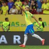 Andreas celebra seu gol pela seleção brasileira na vitória sobre o Peru - Rafael Ribeiro/CBF