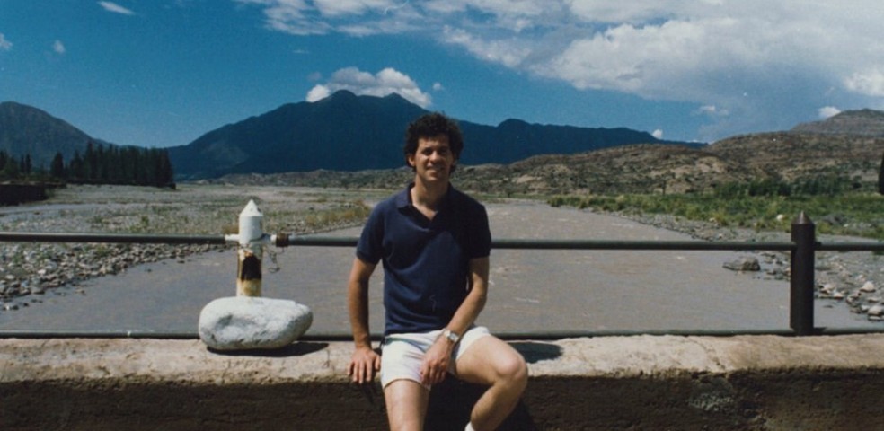 Paul Hobbs em Mendoza, na década de 1980 — Foto: Divulgação Viña Cobos