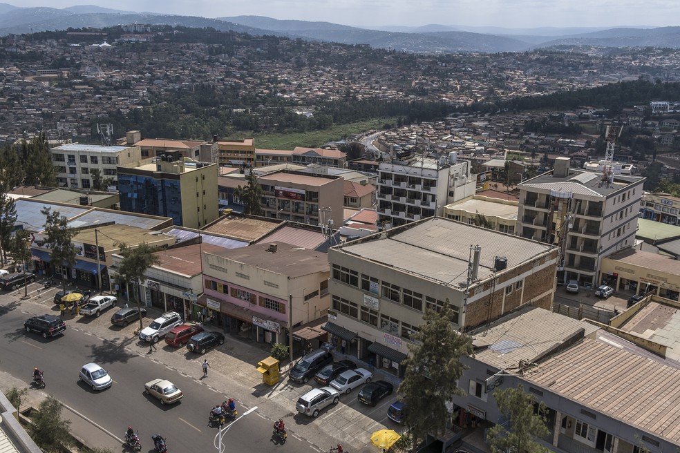 Kigali, capital de Ruanda — Foto: Brian Otieno / The New York Times
