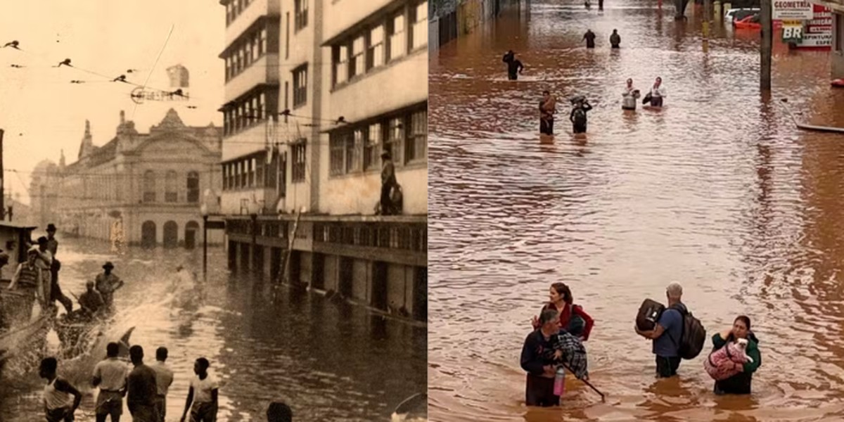Em carta de 1941, jovem conta detalhes da histórica enchente de Porto Alegre