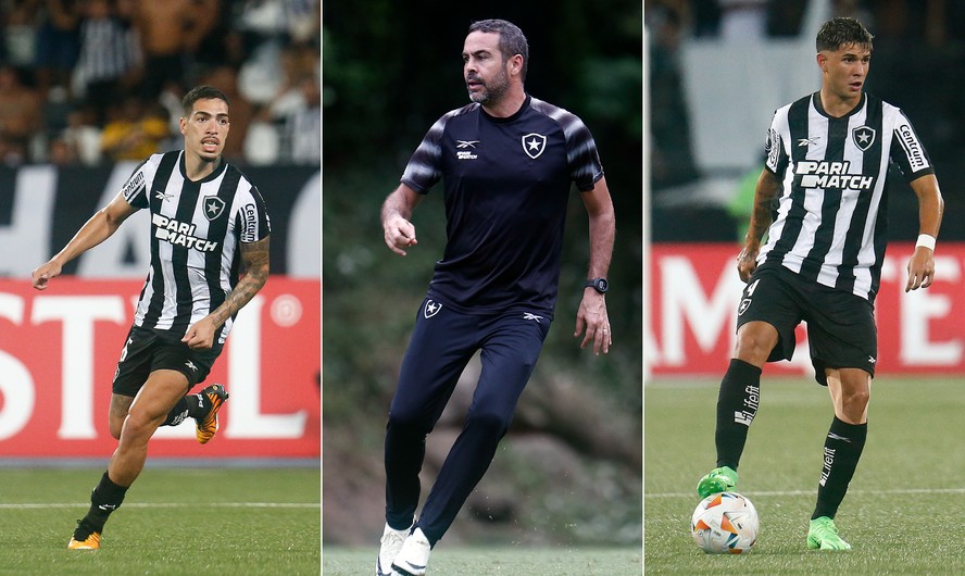 Hugo e Ponte voltarão a ter chances na Libertadores pelo Botafogo, sob o comando de Artur Jorge em sua estreia