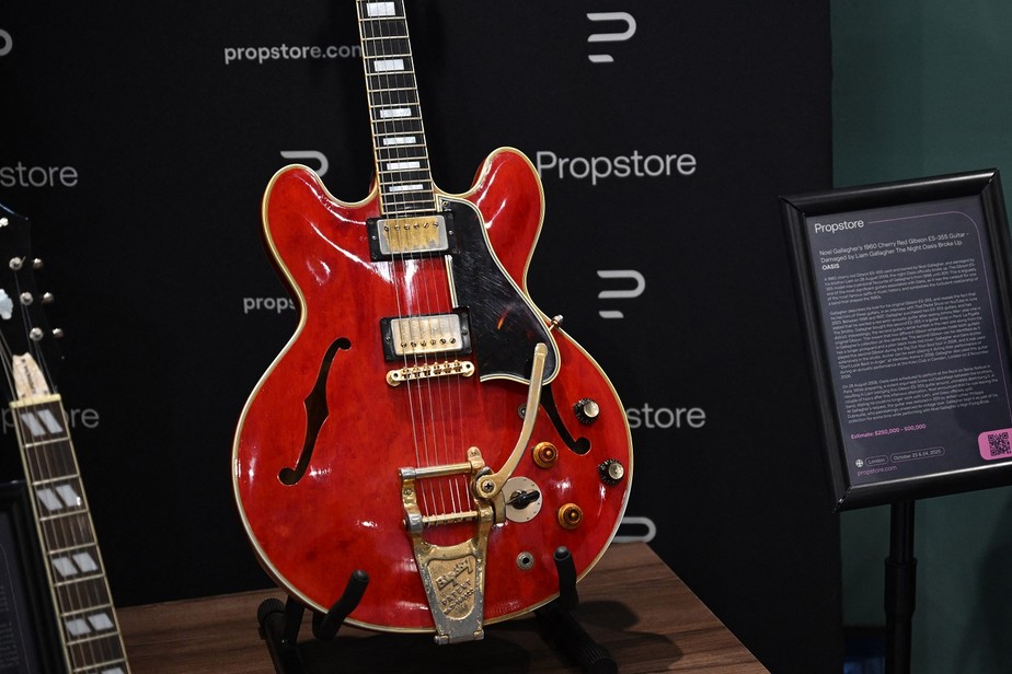 Guitarra que foi estopim do rompimento entre Liam e Noel Gallagher