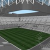 Projeção do interior do futuro estádio do Flamengo - Reprodução