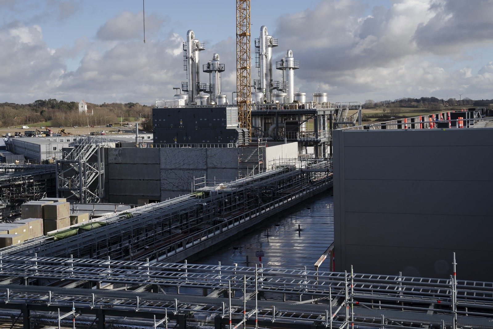 Fábricada da novo nordisk em kalundborg, onde quase toda a semaglutida, principalcípio Ativodo ozempic, éproduzida -foto:foto: Charlotte de la Fuente/New York Times