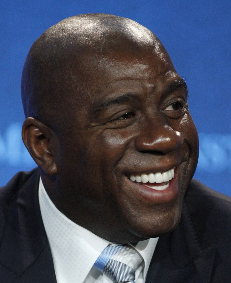 Magic Johnson, ex-astro da NBA e empresário bilionário — Foto: Jonathan Alcorn/Bloomberg
