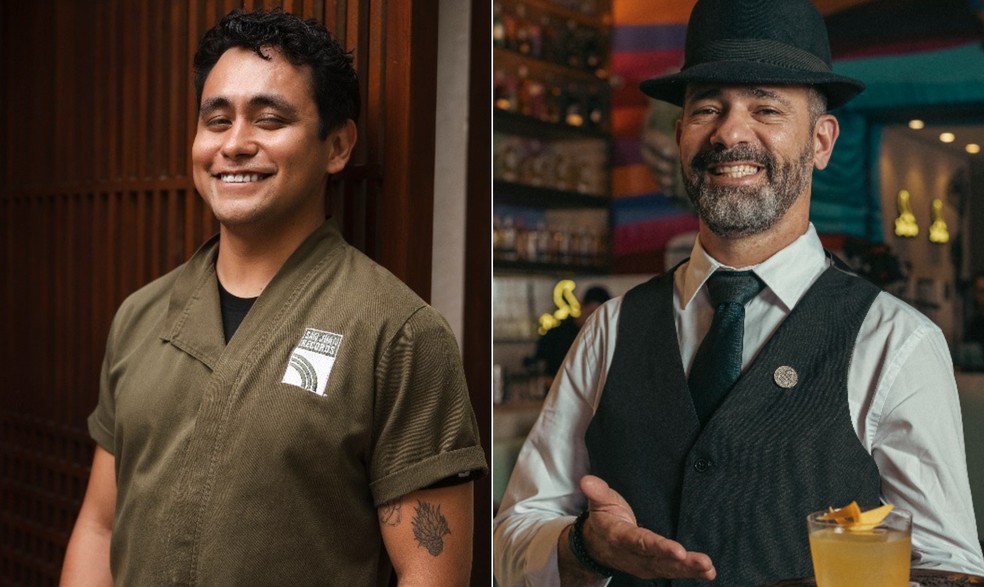 Os mixologistas Jorge Urbano e Cassiano Melo — Foto: Divulgação