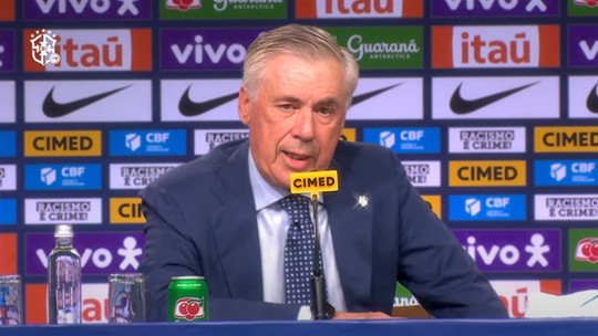 Ancelotti expressa objetivo na seleção: 'Fazer com que o Brasil volte a ser campeão'