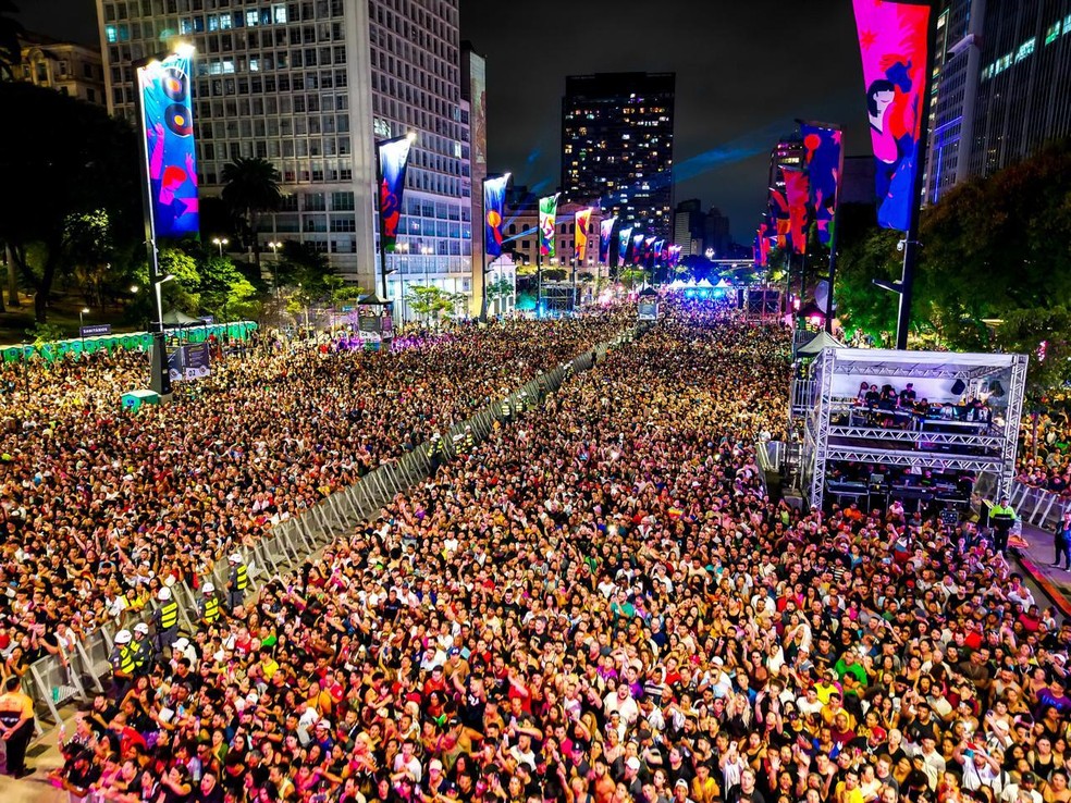 Com expectativa de bater recordes, a Virada Cultural 2025 deve receber 4,7 milhões de pessoas por toda a cidade — Foto: Divulgação