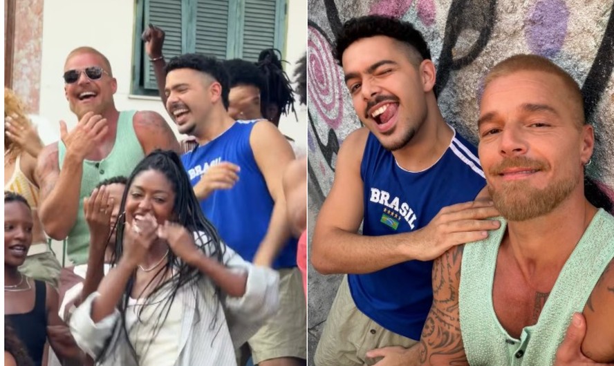 Ricky Martin prolonga estadia no RJ e grava clipe com Pedro Sampaio em ...