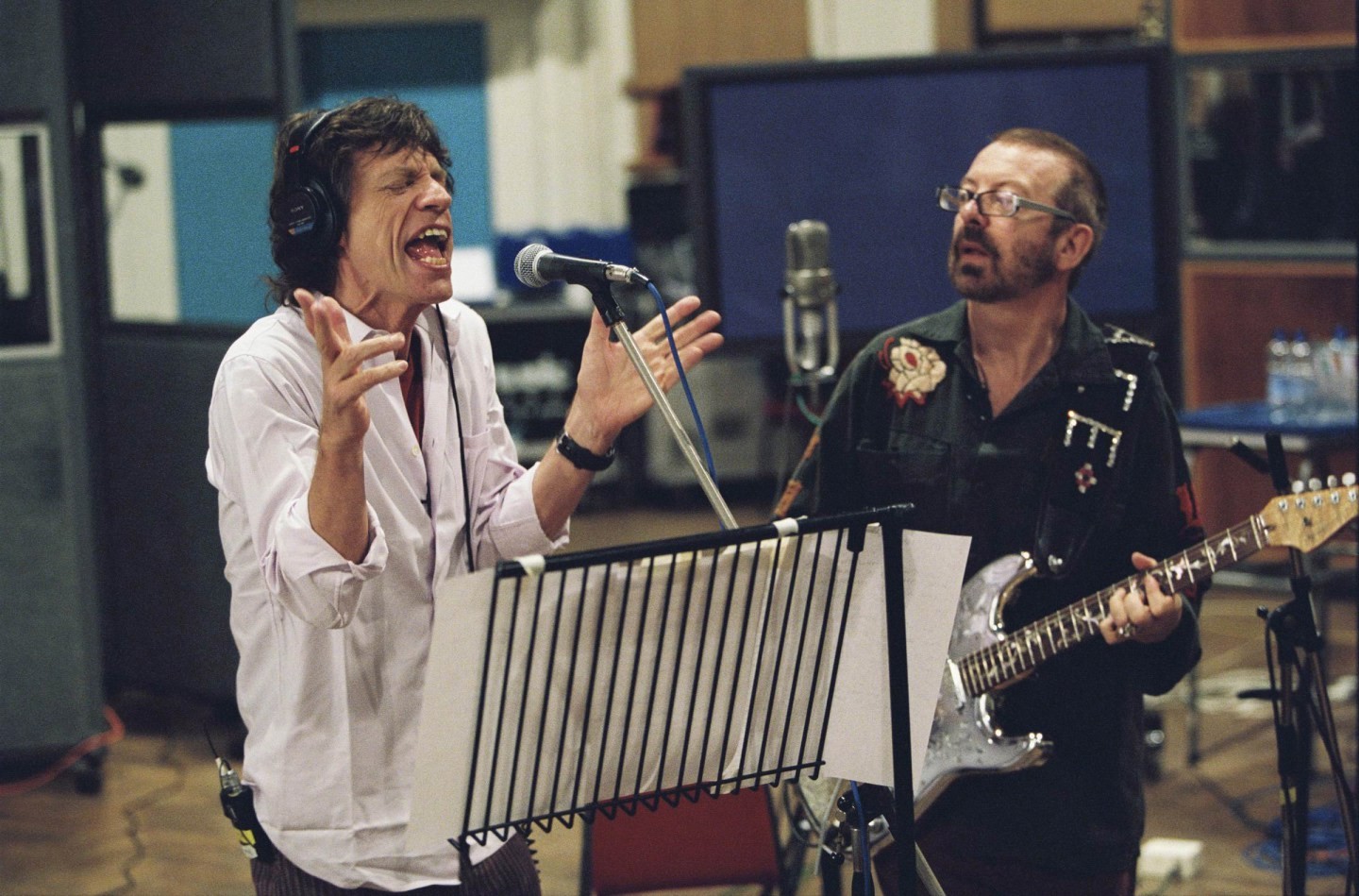 Mick Jagger e Dave Stewart. — Foto: Divulgação