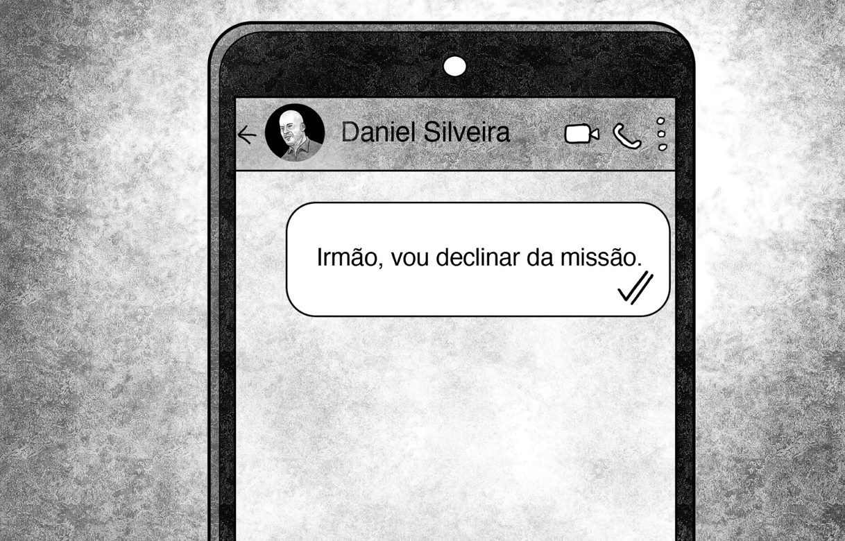 Marcos do Val relata ter enviado mensagem de texto a Daniel Silveira — Foto: Editoria de Arte