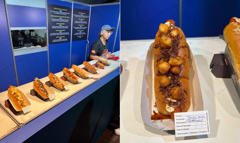 Hotdog Brasileiro ocupa o centro do balcão — Foto: Reprodução