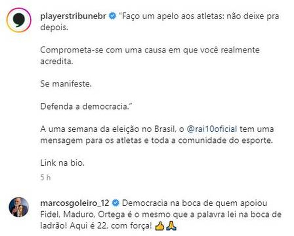 Ex-jogador famoso de basquete declara apoio a Bolsonaro; VEJA VÍDEO