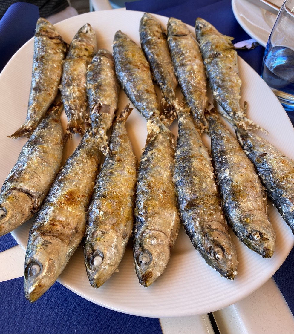 Sardinhas do restaurante A Sardinha — Foto: Talita Duvanel