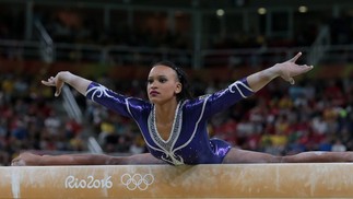 Olimpiadas Rio 2016 - FINAIS DA GINÁSTICA ARTISTICA INDIVIDUAL FEMININA - Rebeca Andrade. — Foto: Marcelo Theobald/Extra/Agência O Globo.