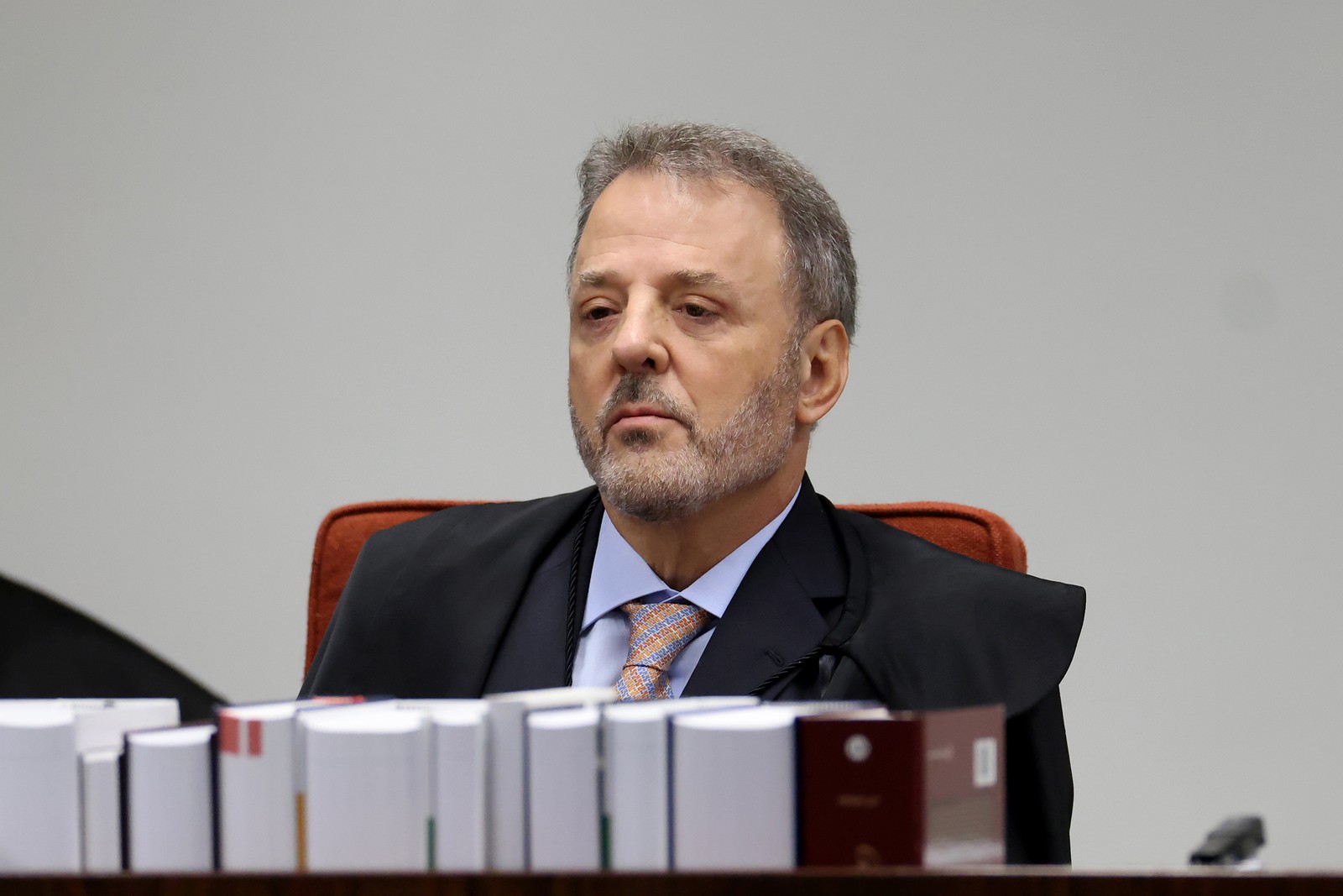 Primeiro dia do julgamento do caso Marielle. O vice-procurador-geral da República Hindenburgo Chateaubriand Filho — Foto: Gustavo Moreno/STF