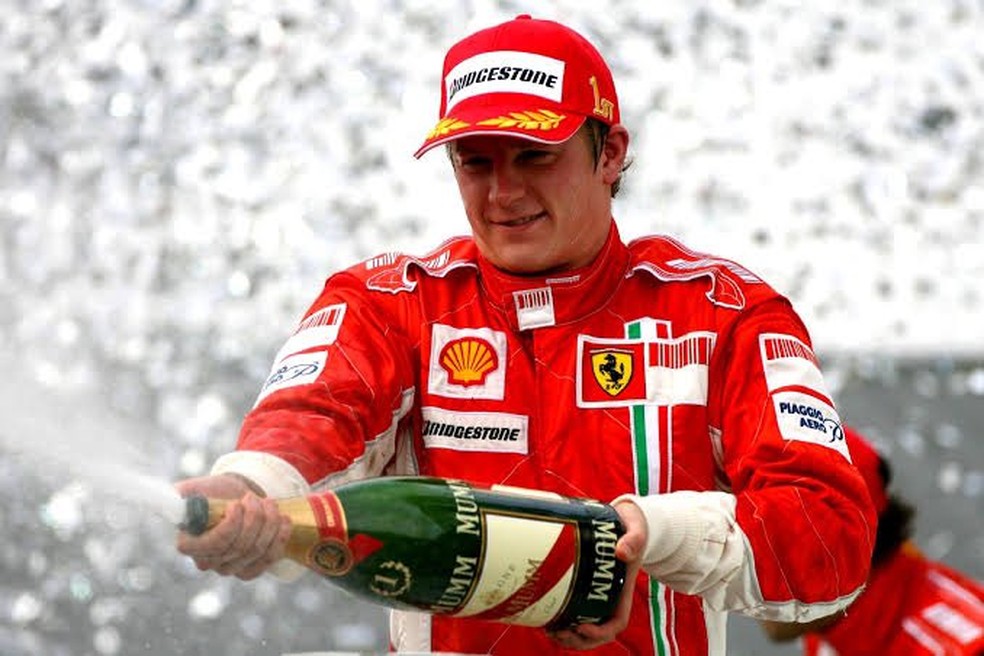 Raikkonen foi capeão em 2007 — Foto: Reprodução/X