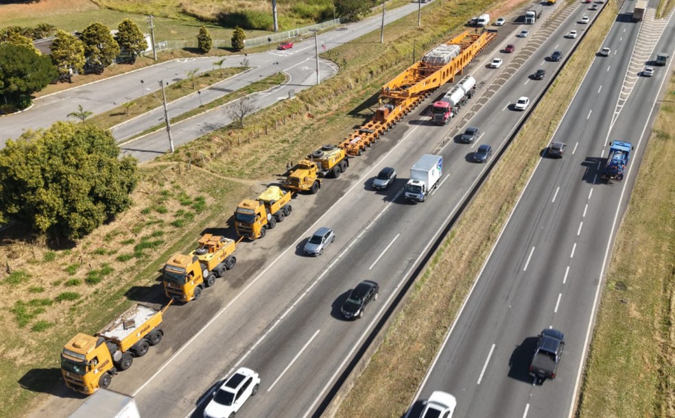 Comboio Percorre trajeto de aproximadamente 5 horas em mais de 25 dias -foto: reprodução