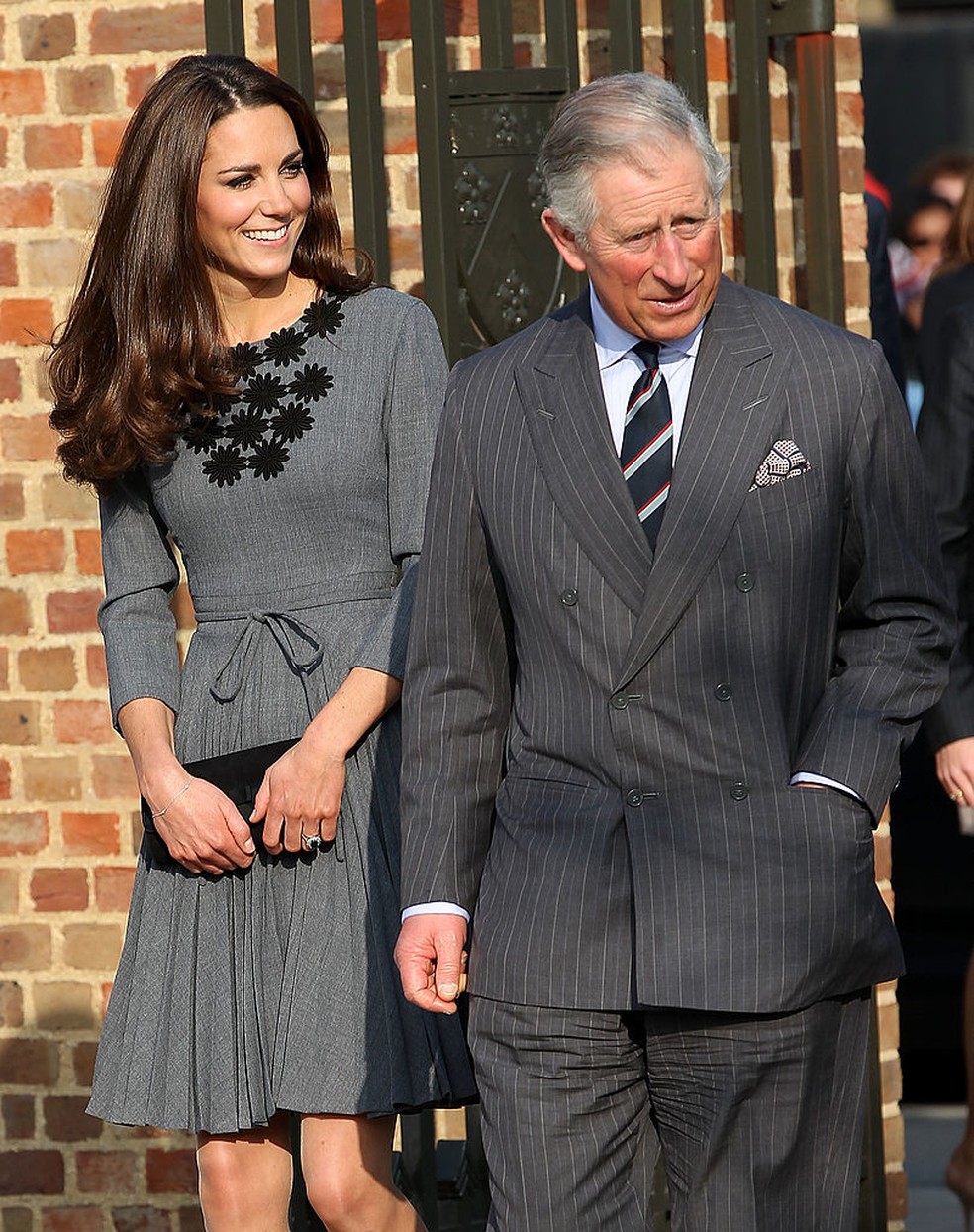 Kate Middleton e rei Charles III — Foto: Getty Images