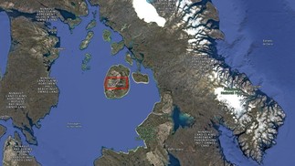 Ilha Príncipe Charles, no Canadá — Foto: Reprodução/Google Maps