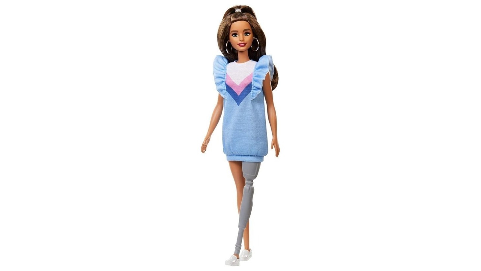 Barbie com prótese na perna. — Foto: Divulgação / Mattel