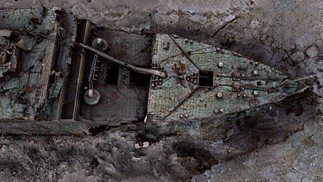 Destroços do Titanic estão a 3.800 metros de profundidade no Atlântico — Foto: Atlantic Productions / Magellan