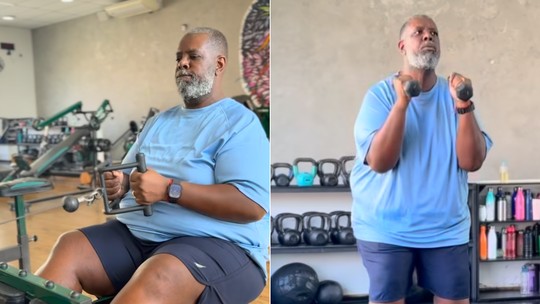 Péricles: após perder 50 kg, cantor mostra um dia de treino na academia Péricles: após perder 50 kg, cantor mostra um dia de treino na academia