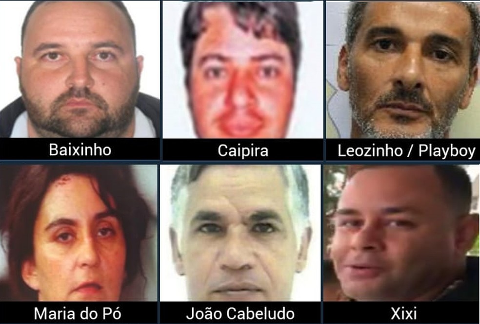Lista dos criminosos mais procurados do Brasil — Foto: Reprodução