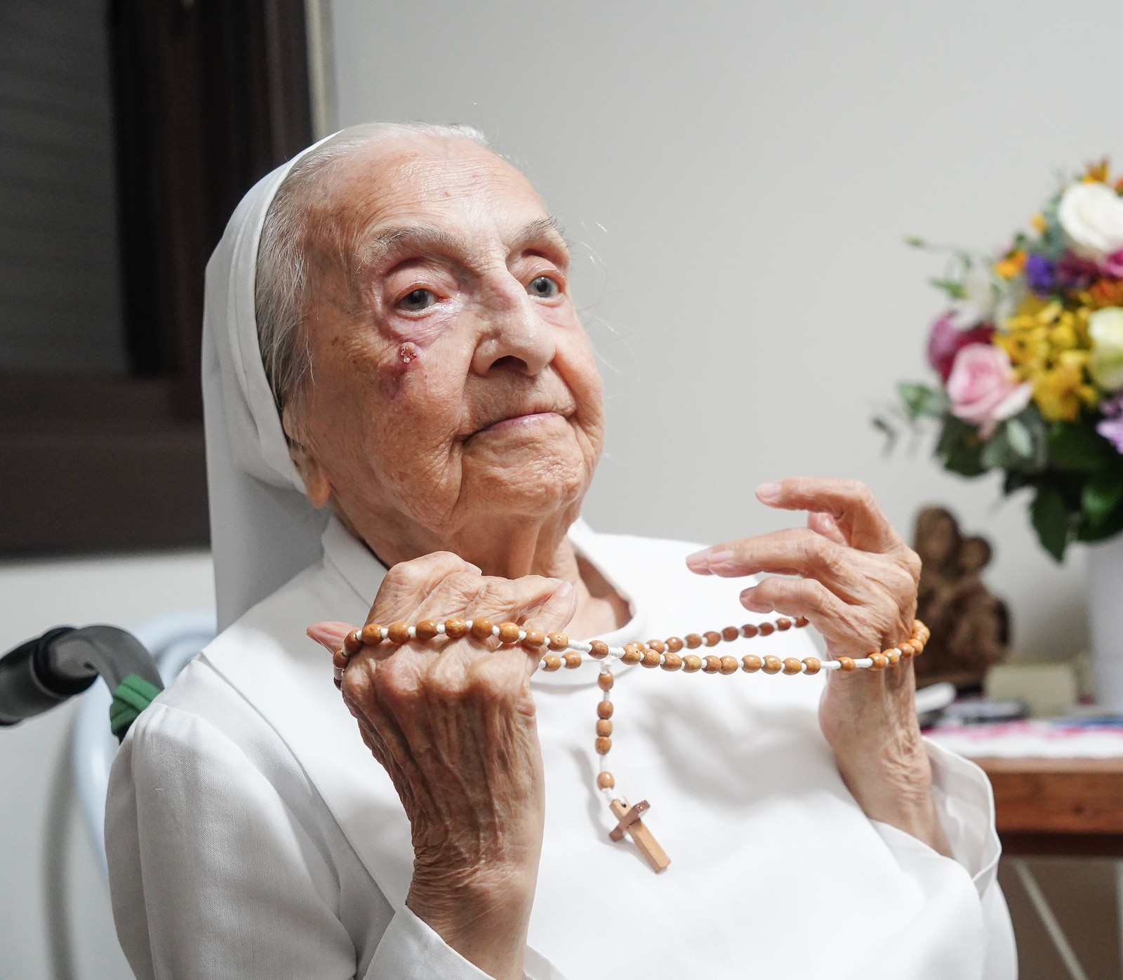 Ina Canabarro Lucas, 116 anos e 210 dias: nascida em 8 de junho de 1908 em São Francisco de Assis, Rio Grande do Sul, Brasil – Foto: Reprodução