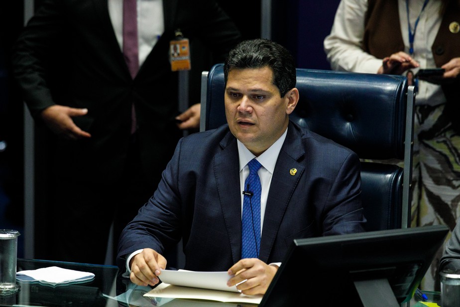 O presidente do Congresso, Davi Alcolumbre