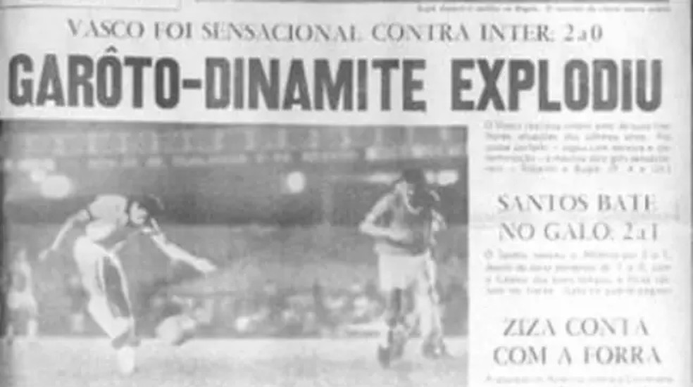 Roberto ganha apelido de Dinamite — Foto: Reprodução 