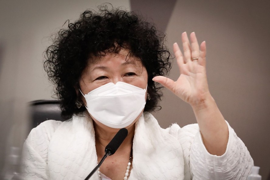 A médica Nise Yamaguchi, agora candidata a deputada federal, durante a CPI da Covid no ano passado