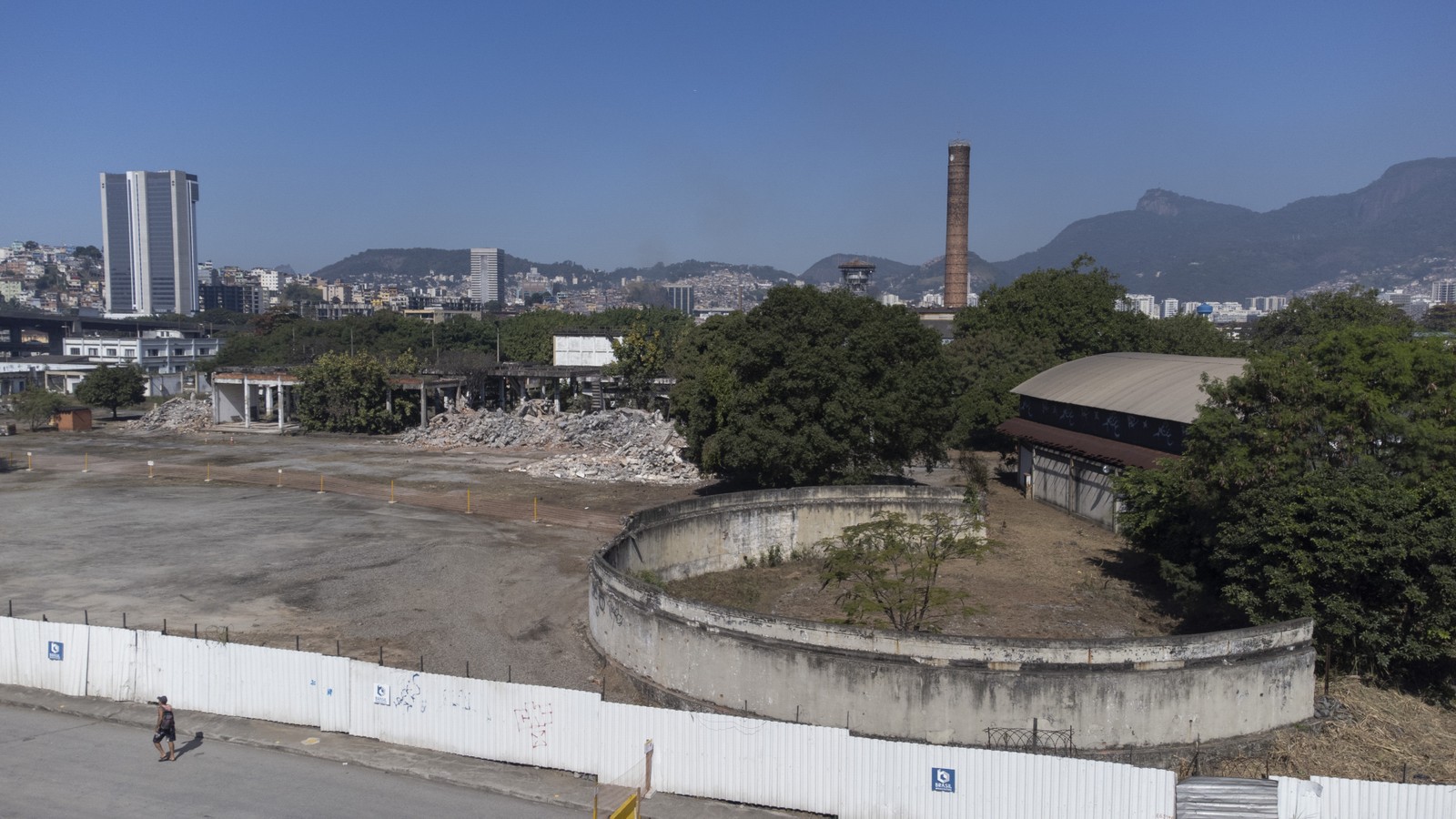 Região do antigo Gasômetro, onde o Flamengo sonha em construir estádio, no Rio — Foto: Márcia Foletto