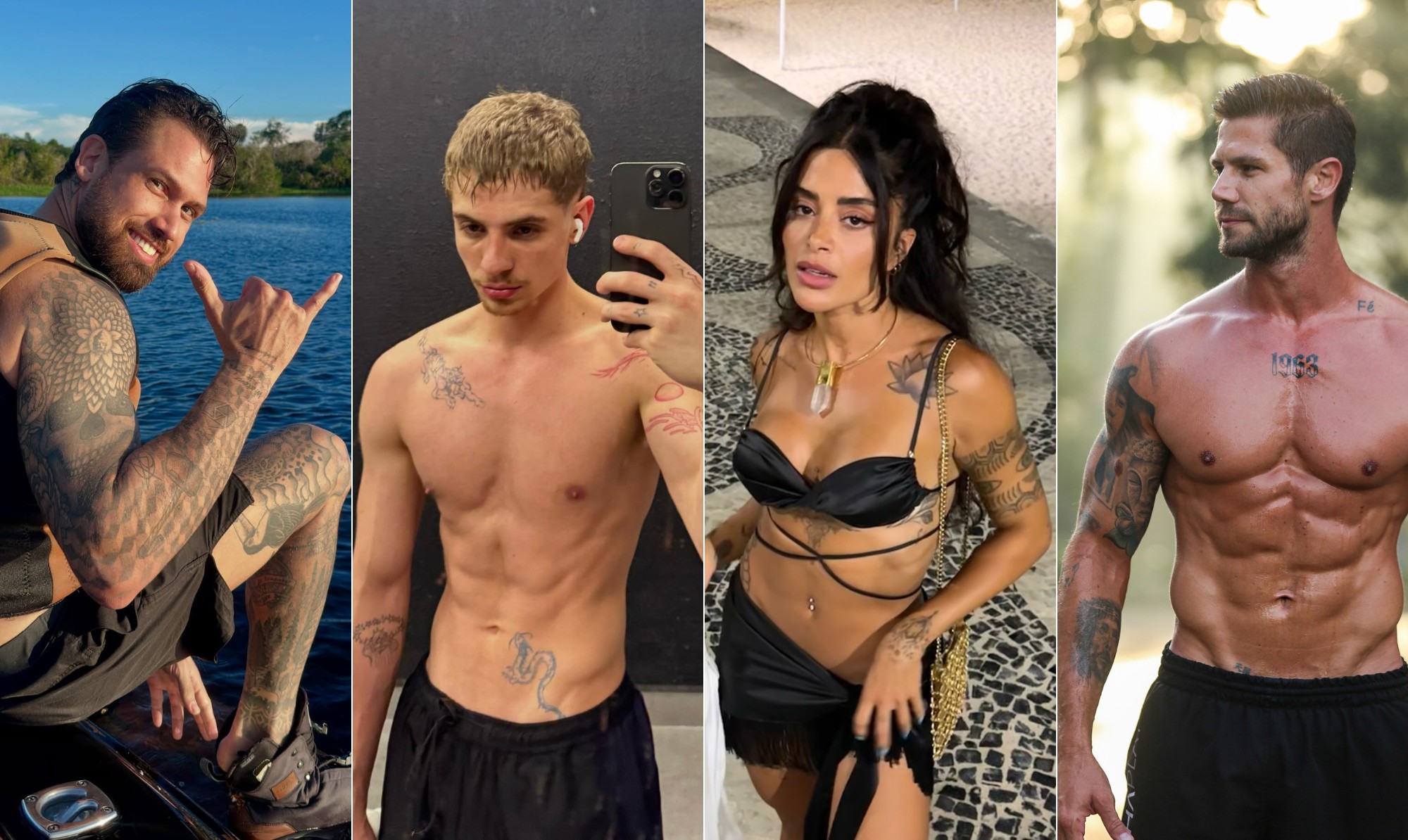 participantes tem tatuagens como dragões, Jesus em 3D e até 53 desenhos pelo corpo; fotos