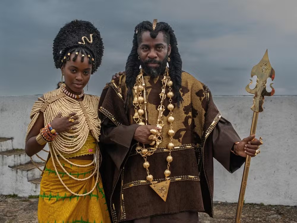 Kênia (Nikolly Fernandes) é filha de Jendal, uma jovem fútil e que deseja os privilégios da nobreza — Foto: TV Globo/Estevam Avellar