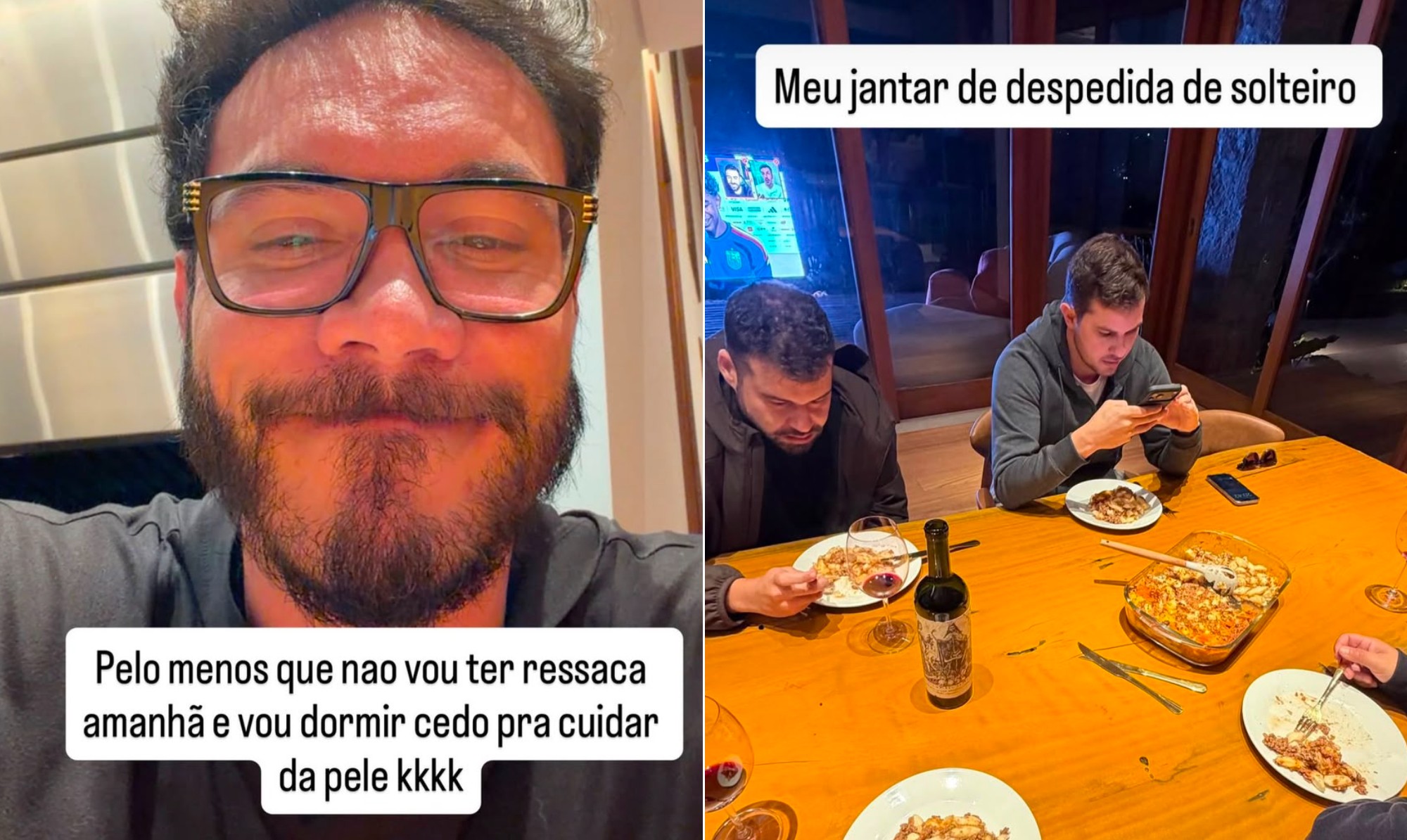 ‘Pelo menos não vou ter ressaca pra cuidar da pele’
