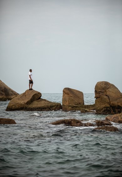 Léo Black, da Guaratiba Experience em passeio na Ilha das Palmas — Foto: Hermes de Paula