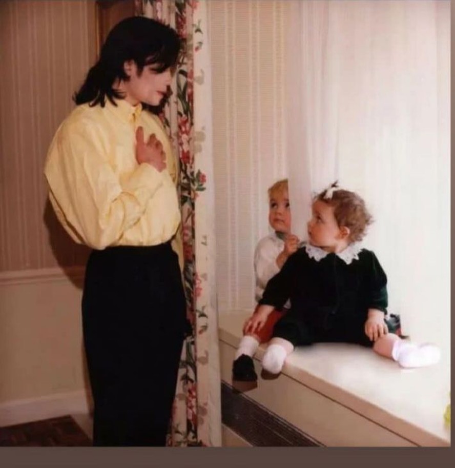 Michael Jackson em foto postada pelo filho caçula do artista, Prince Jackson
