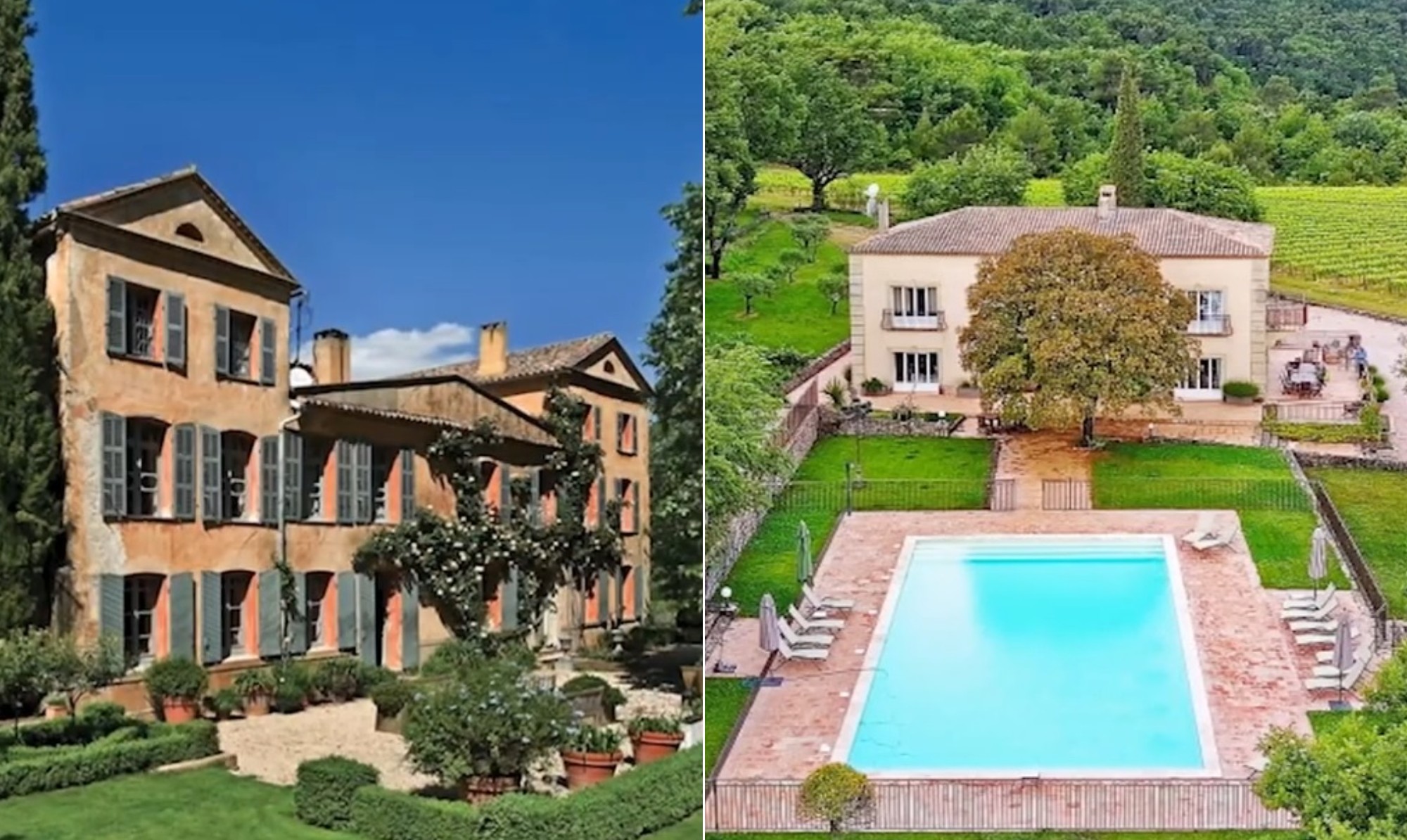 Lago, olivais e casa vizinha a vinícola de Brad Pitt: conheça a propriedade de George Clooney ameaçada por incêndios  na França - QTU Questões do Universo