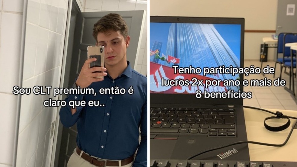 Trechos do carrossel publicado por João Vitor Paz — Foto: Reprodução TikTok