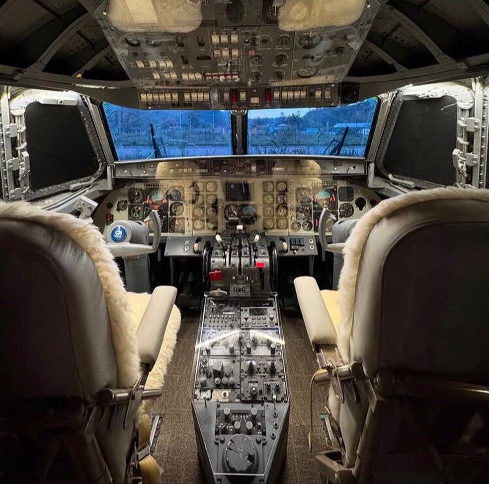 Arquiteta transforma jato executivo em suíte de luxo no Espírito Santo — Foto: Divulgação