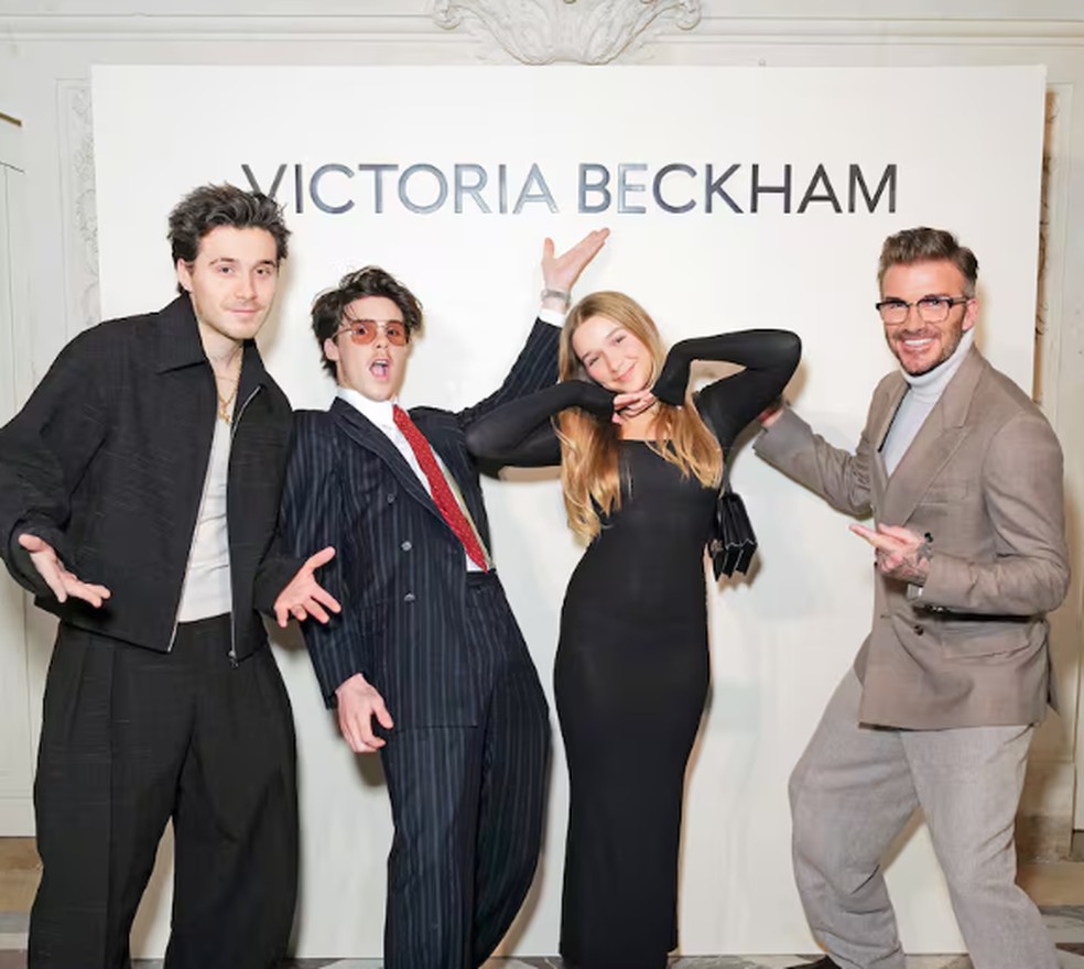 Harper Seven é caçula da família Beckham — Foto: Getty Images