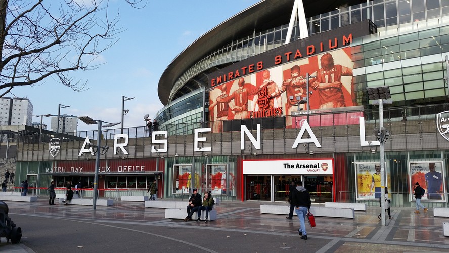 Casa do Arsenal FC, o Emirates Stadium, em Londres, no Reino Unido