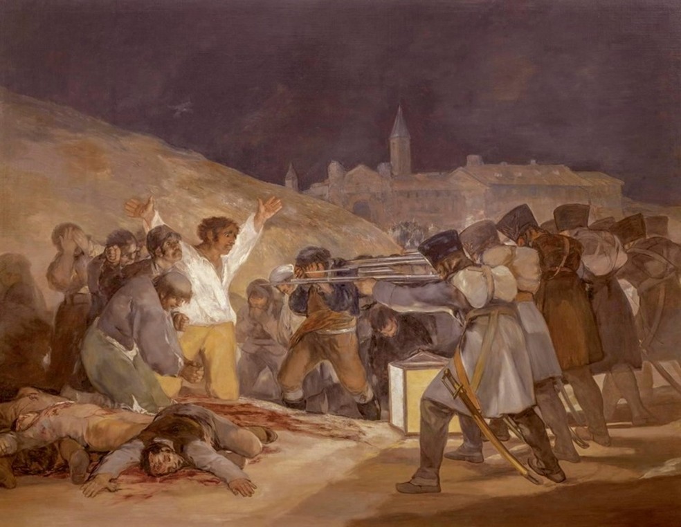 'Fuzilamentos de 3 de maio de 1808', de Francisco Goya — Foto: Reprodução