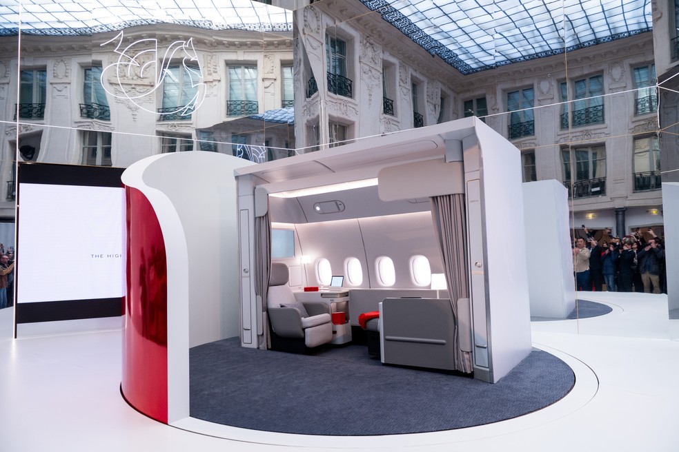 な　フランス　1 Air France lança primeira classe com jeitinho de jato particular