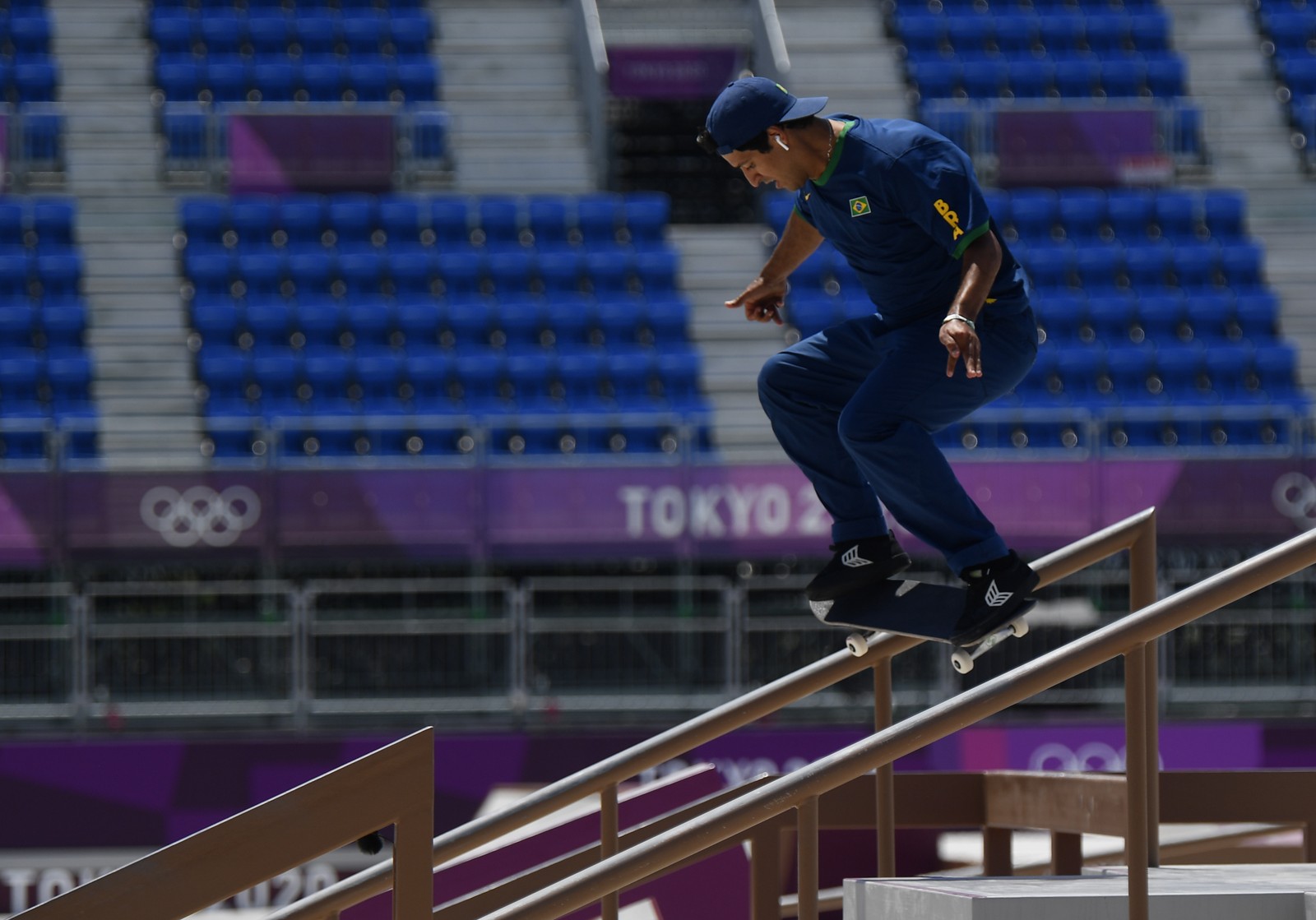 Kelvin Hoefler, 27 anos, ficou com 36,15 na final olímpica e escreveu seu nome no primeiro pódio olímpico do skateREUTERS